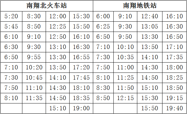 南翔4路最新时刻表｜南翔4路公交时刻更新